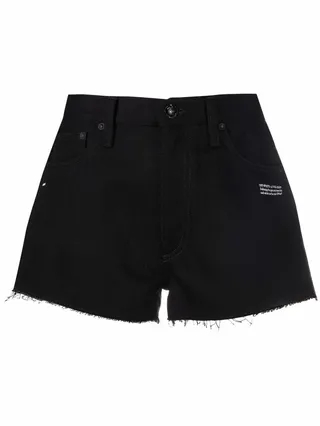 Logo-Print Denim Shorts