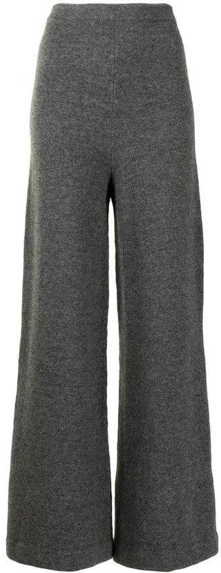 High-Waisted Wide-Leg Trousers