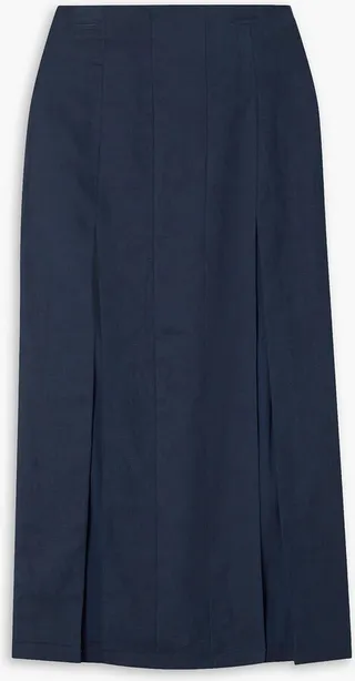 Giana linen midi skirt