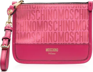 Logo-Jacquard Clutch Bag