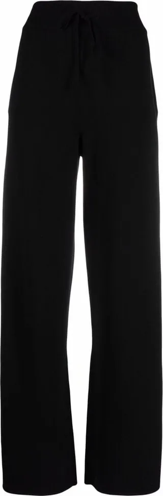 Straight-Leg Knitted Trousers