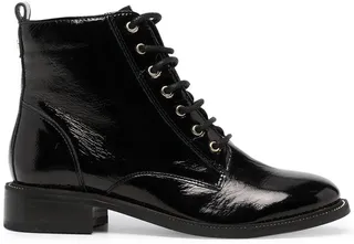 Leather Lace-Up Boots