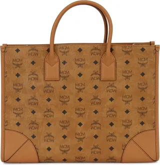 MCM Large München Open Top Tote Bag