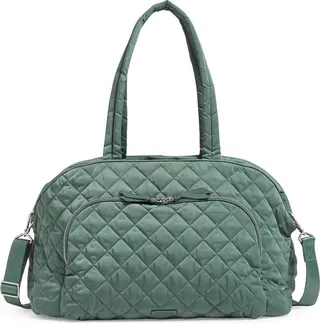 Vera Bradley Women's Performance Twill Weekender Travel Bag Olive Leaf