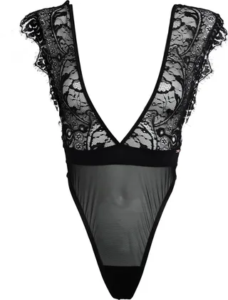 Josetta Soft Body Lingerie Bodysuit Black