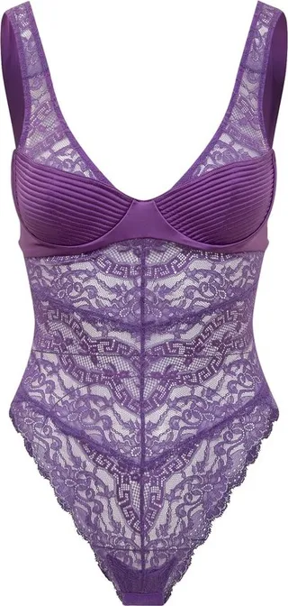 Versace Lace-Detailed Stretched Bodysuit