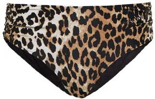 Leopard-print bikini bottoms