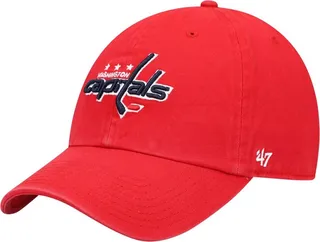 Men's Red Washington Capitals Team Clean Up Adjustable Hat