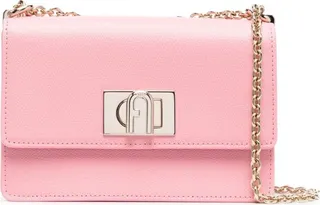 Logo-Plaque Leather Crossbody Bag