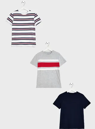 Kids 3 Pack Assorted T-Shirt