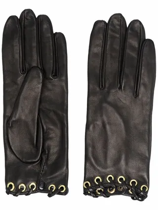 Ring-Detail Gloves