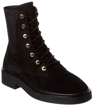Stuart Weitzman Henley Suede Combat Boot