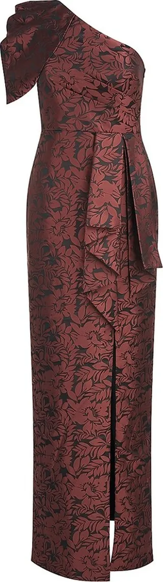 Serena Floral Jacquard Gown