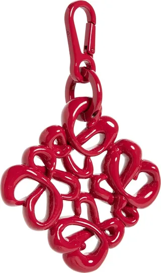 Inflated Anagram Logo Bag Charm