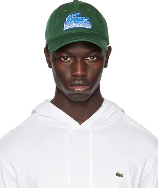 Lacoste Green Crocodile Patch Cap