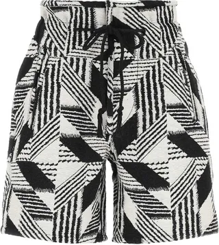 Isabel Marant Étoile Graphic Printed Drawstring Shorts