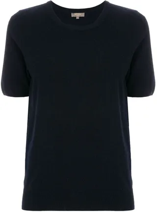 cashmere round-neck T-shirt