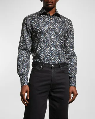 Men's Abstract Print Sport Shirt