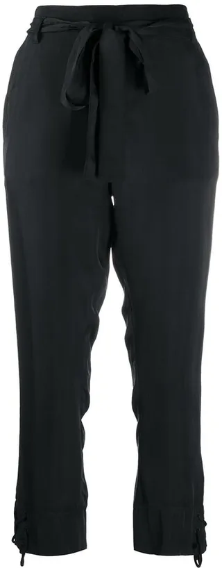 Cropped Straight-Leg Trousers