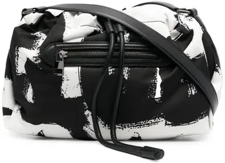 Graffiti-print crossbody bag