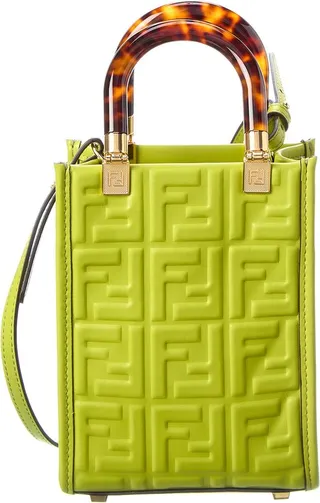 Fendi Sunshine Mini Leather Tote