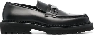 Square-Toe Suede Loafers