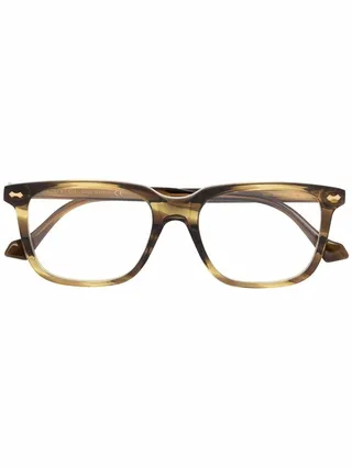 Tortoise-Shell Square Eyeglasses