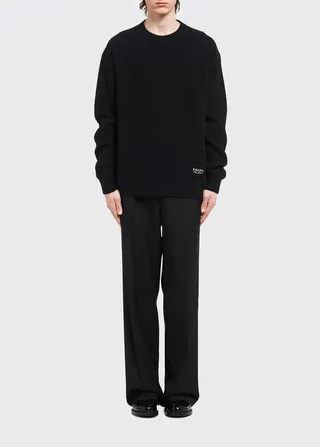 Men's Oversized Wool-Cashmere Sweater