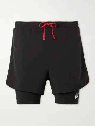 Aaron Layered Mesh-Trimmed Shell Drawstring Shorts
