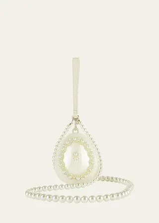 Pearl Egg Acrylic Wristlet Bag