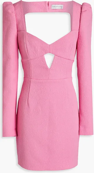 Jaclyn cutout stretch-cloqué midi dress