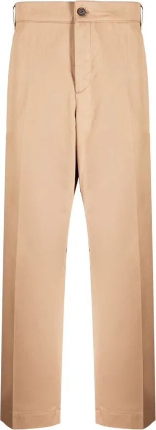 Straight-Leg Tailored Trousers