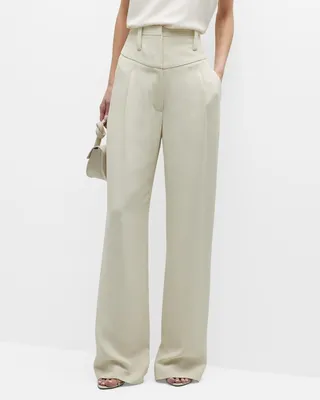 Dopha High Rise Wide-Led Trousers