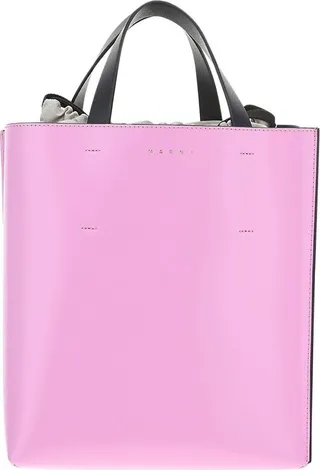 Marni Logo Detailed Color-Block Tote Bag