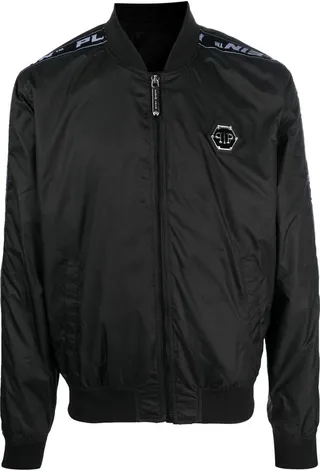 Logo-Tape Bomber Jacket