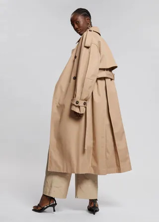 Oversized Wide Sleeve Trench Coat