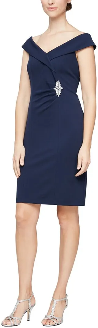 Short Off The Shoulder Sheath Dress