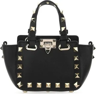 Valentino Garavani Rockstud Logo Detailed Mini Crossbody Bag