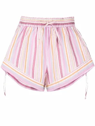 Thalia striped wide-leg shorts