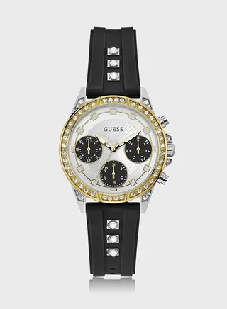 Silicone Strap Gemini Analog Watch