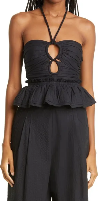 Adaleigh Cutout Halter Top