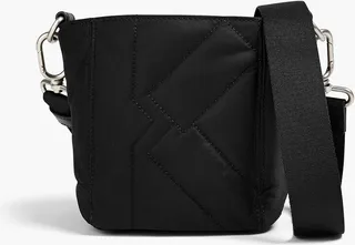 Quilted shell shoulder bag