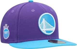 Men's New Era Purple Golden State Warriors Vice 59FIFTY Fitted Hat
