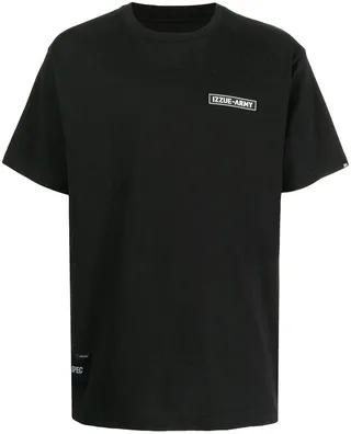 peace sign motif T-shirt