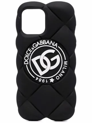 DG-logo quilted iPhone 12 Pro Max cover
