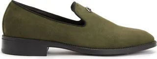 Imrham logo-plaque suede loafers