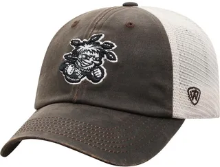 Men's Top of the World Brown Wichita State Shockers Scat Mesh Trucker Snapback Hat