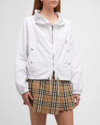 Askern Drawstring Zip-Front Track Jacket