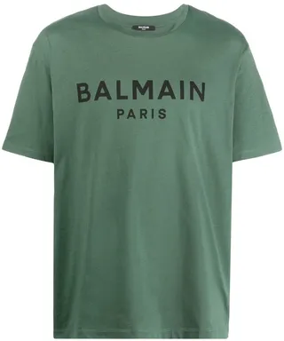 logo-print organic cotton T-shirt