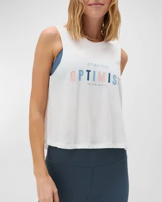 Eternal Optimist Cropped Tank Top